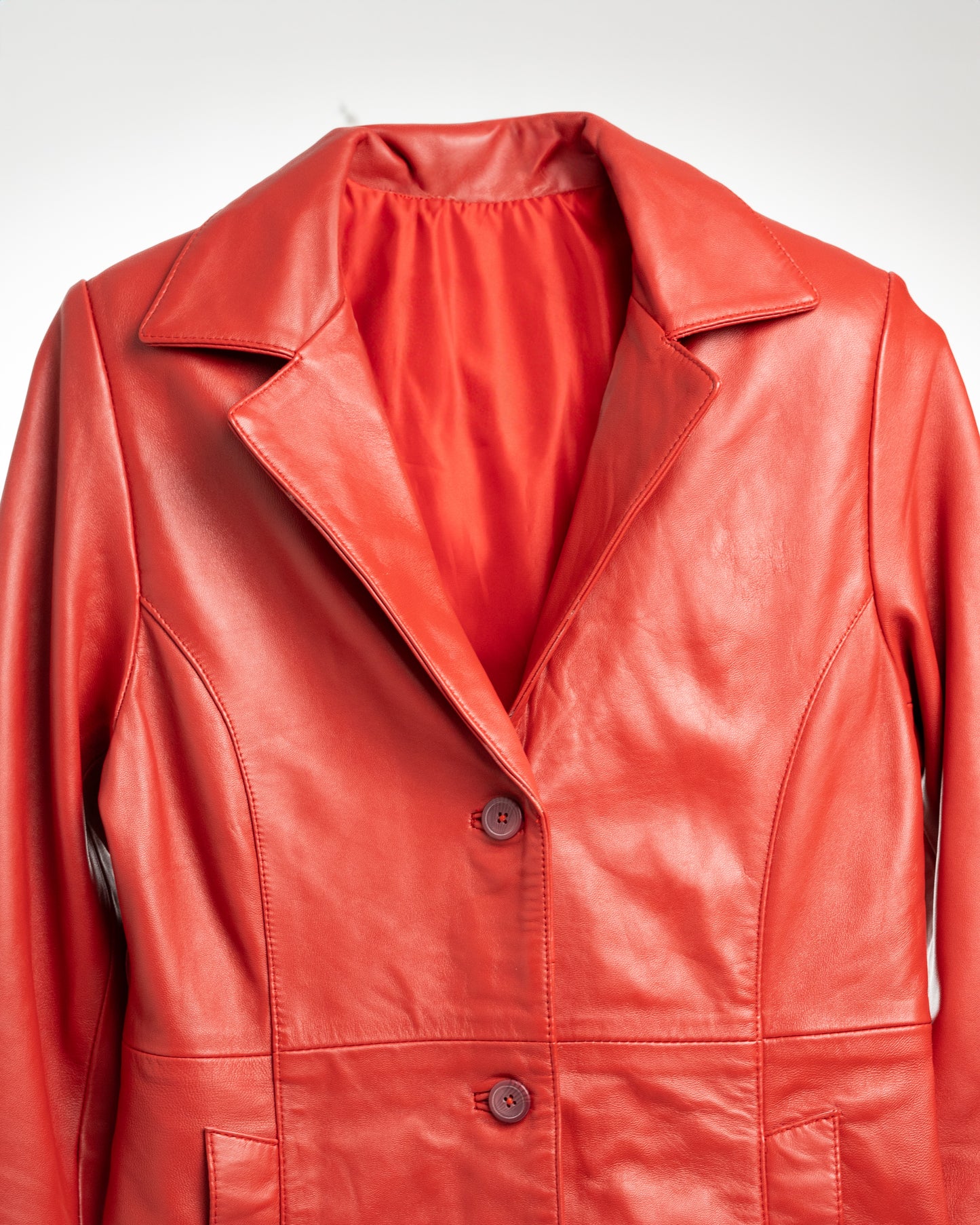 Emerald Noir | Women’s Longline Sheep Leather Coat