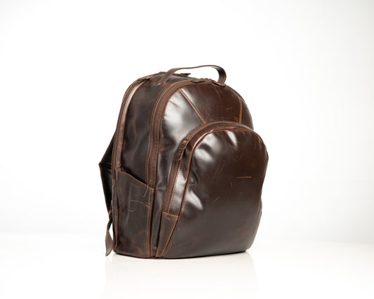 Vintage Genuine Leather Backpack – Durable & Stylish Travel Companion