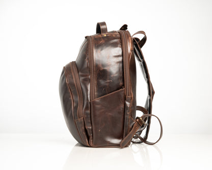 Vintage Genuine Leather Backpack – Durable & Stylish Travel Companion