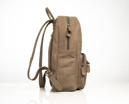 Minimalist Leather Backpack – Premium Vintage Brown