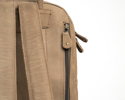 Minimalist Leather Backpack – Premium Vintage Brown
