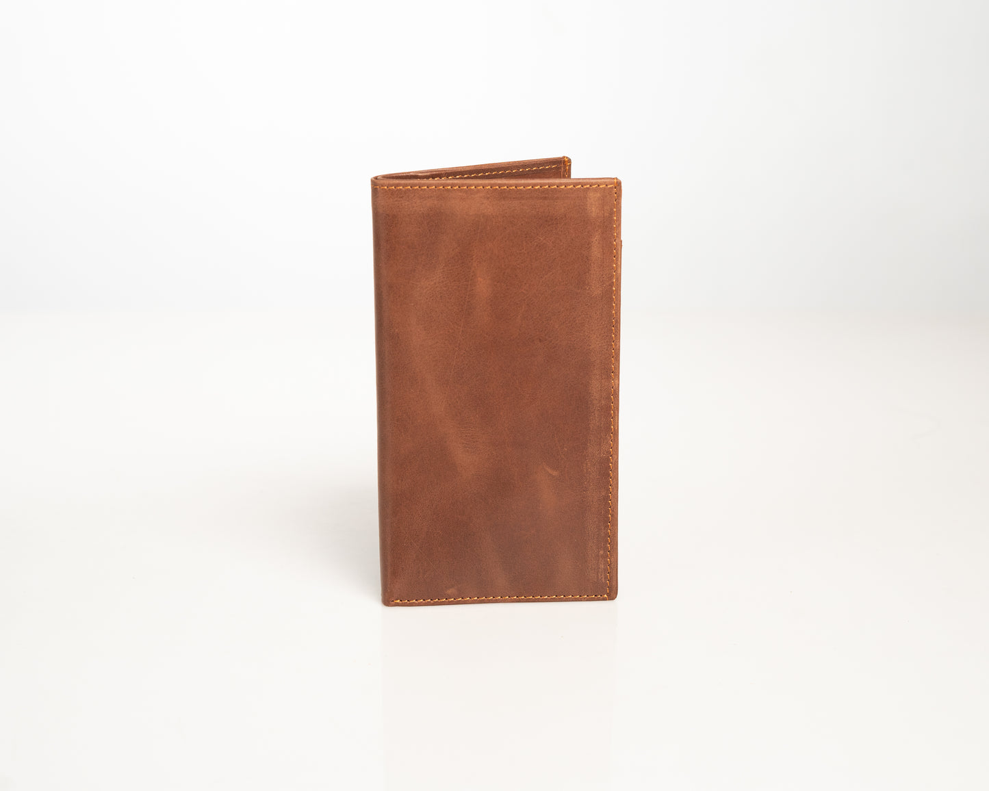 Classic Brown Leather Wallet – Handcrafted Long Bifold