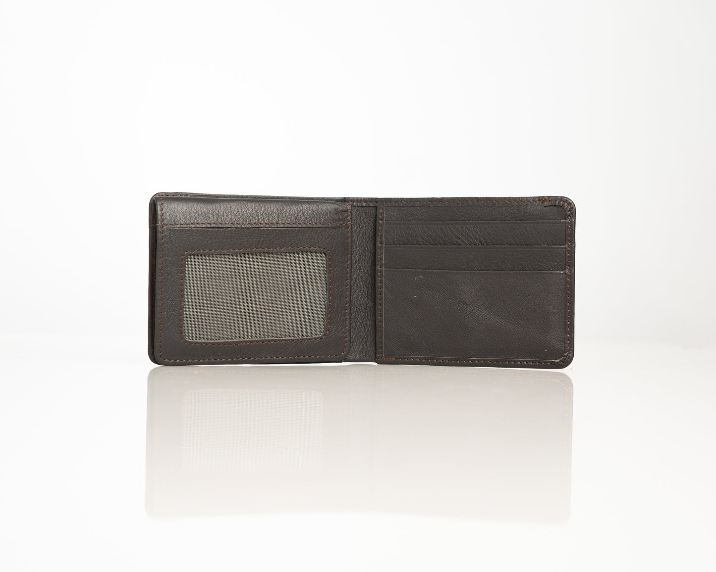 Premium Brown Leather Bi-Fold Wallet for Men