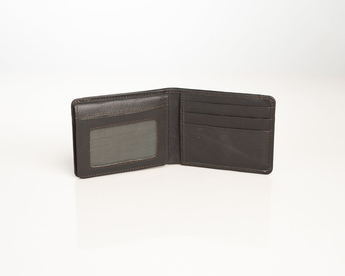 Premium Brown Leather Bi-Fold Wallet for Men
