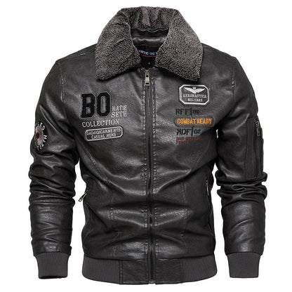 Men's Leather Slim Fit Leather Jacket