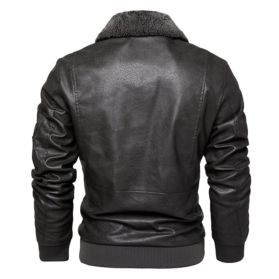 Men's Leather Slim Fit Leather Jacket