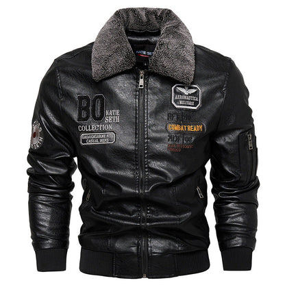 Men's Leather Slim Fit Leather Jacket
