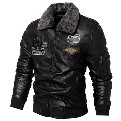 Men's Leather Slim Fit Leather Jacket