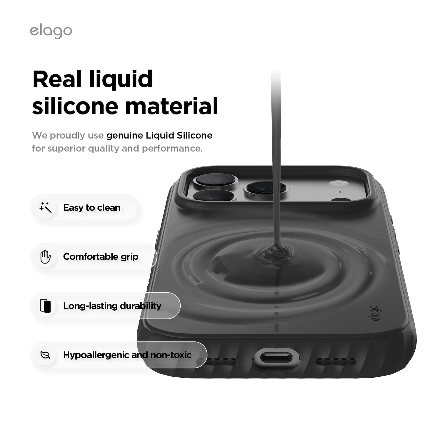 MagSafe Ridge Silicone Case [4 Colors]