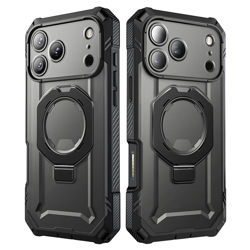 UB GRIP PRO Series iPhone 17 Pro Max MagSafe Phone Case with HD Tempered Glass - Black