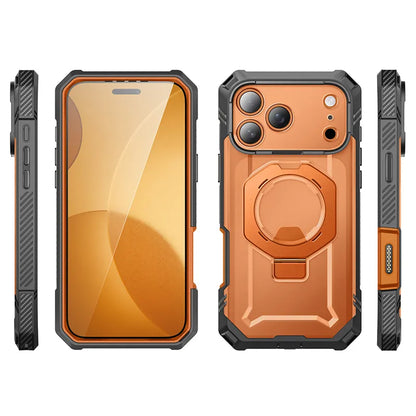 UB GRIP PRO Series iPhone 17 Pro Max MagSafe Phone Case with HD Tempered Glass - Coral