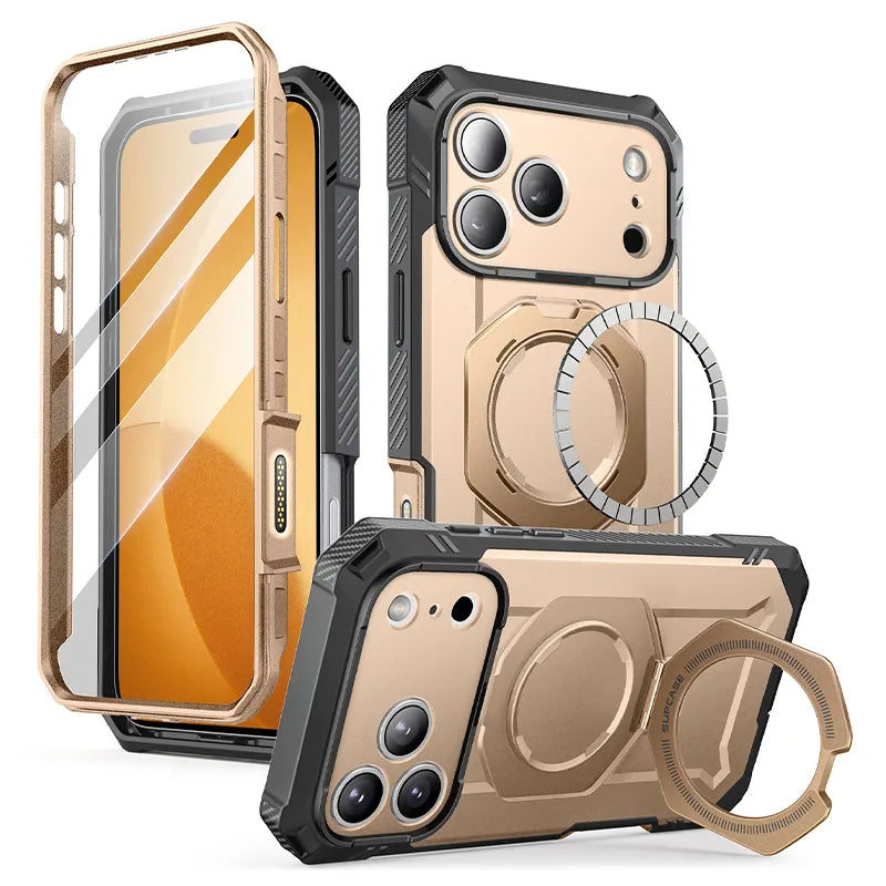 UB GRIP PRO Series iPhone 17 Pro Max MagSafe Phone Case with HD Tempered Glass - Desert
