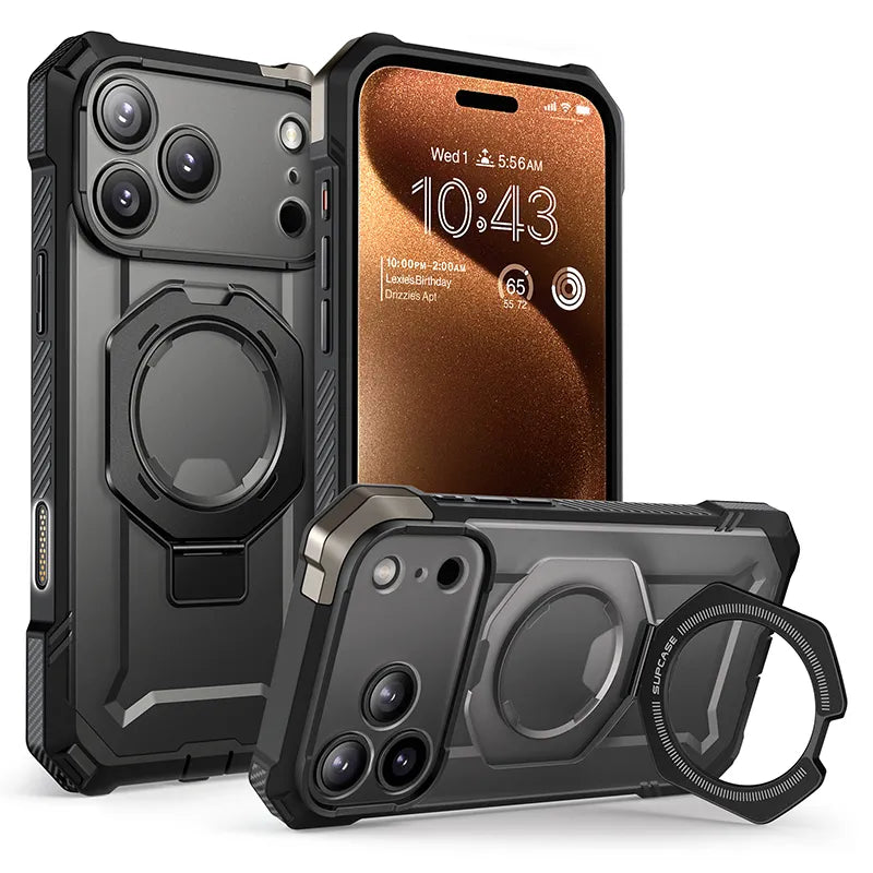 UB GRIP Series iPhone 17 Pro Max MagSafe Camera Control Button Phone Case - Black