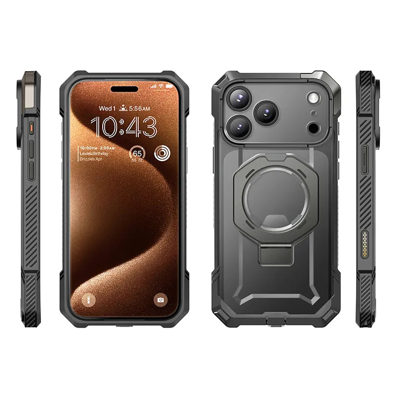 UB GRIP Series iPhone 17 Pro Max MagSafe Camera Control Button Phone Case - Gray