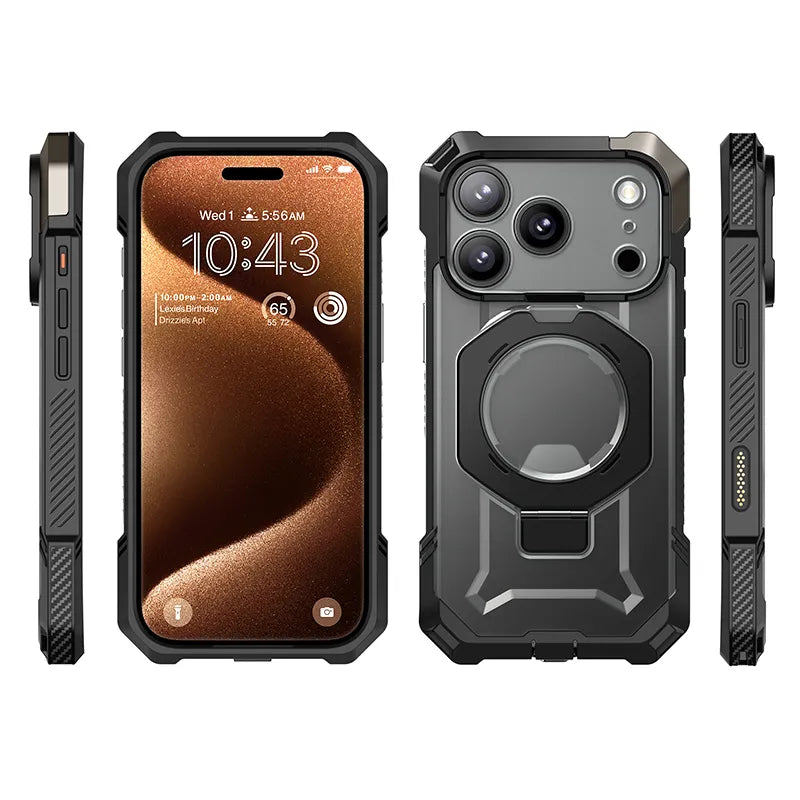 UB GRIP Series iPhone 17 Pro MagSafe Camera Control Button Phone Case - Black