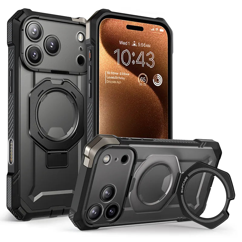 UB GRIP Series iPhone 17 Pro MagSafe Camera Control Button Phone Case - Black