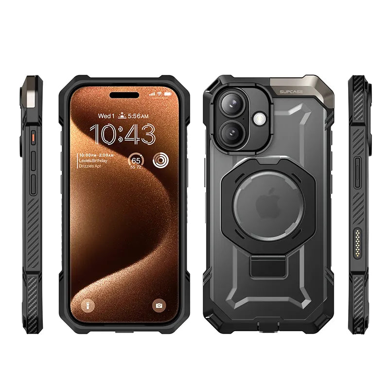 UB GRIP Series iPhone 17 MagSafe Camera Control Button Phone Case - Black