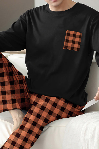 Ice Silk Men's Pajama Set