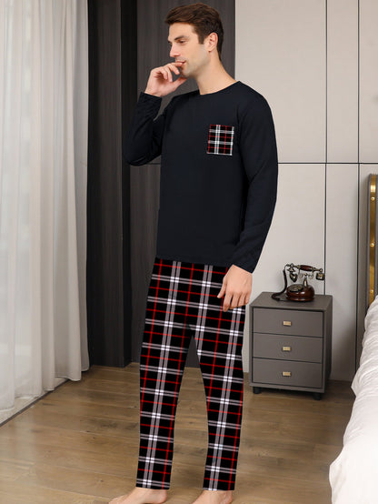 Ice Silk Men's Pajama Set