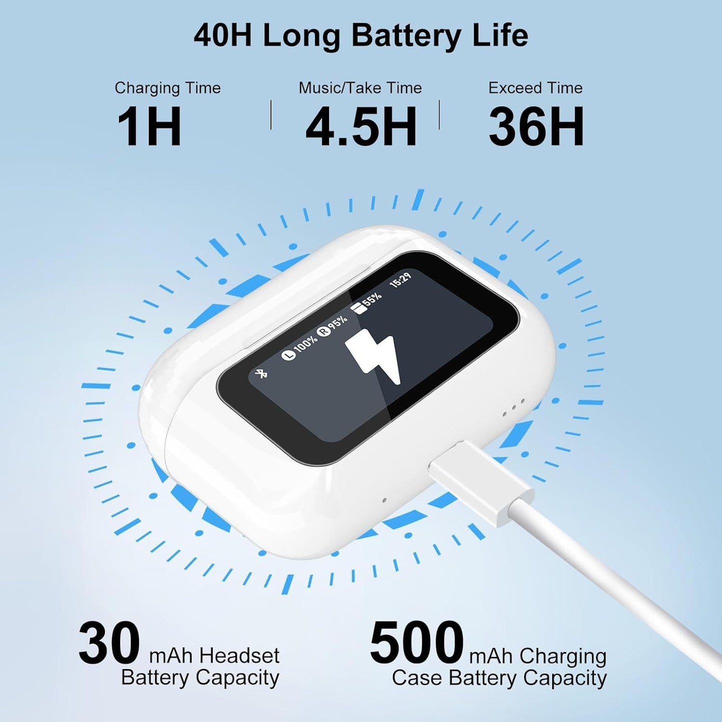 Wireless Earbuds, 5.4 | Noise Cancelling