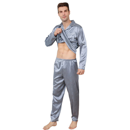 Ice Silk Men's Pajama Set