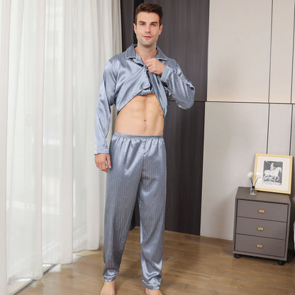 Ice Silk Men's Pajama Set