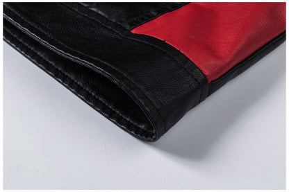 Motorcycle Stitching Leather Jacket