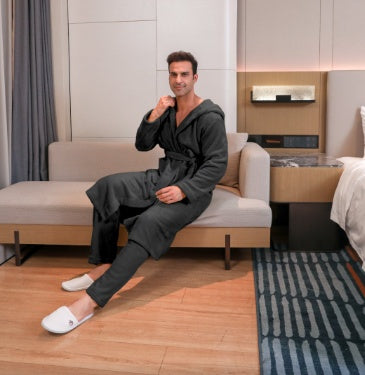 Men's Fibre Velvet Gown Set