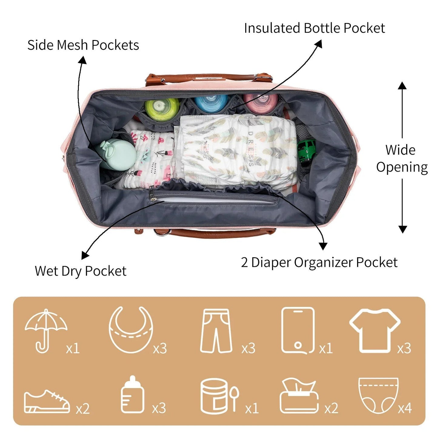 Travel Duffel Bag For Women | 3Pcs Set