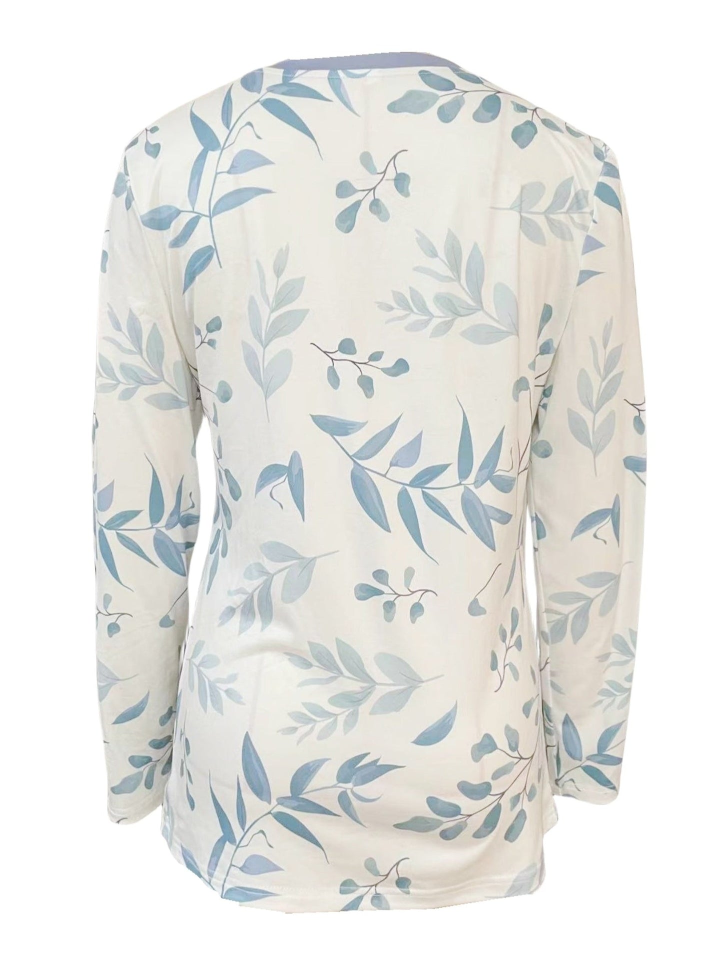 Leaf Printed Casual Top