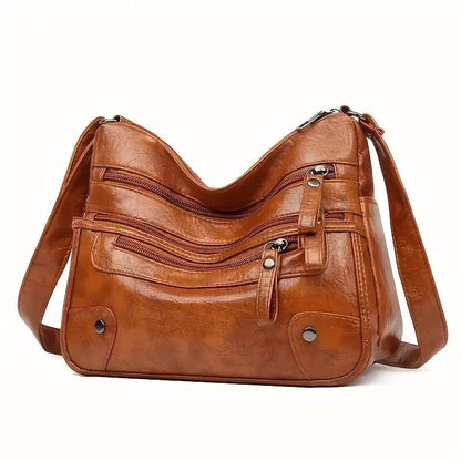 Women Leather Shoulder Bag | Large Capacity