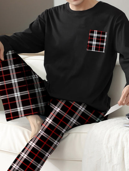 Ice Silk Men's Pajama Set