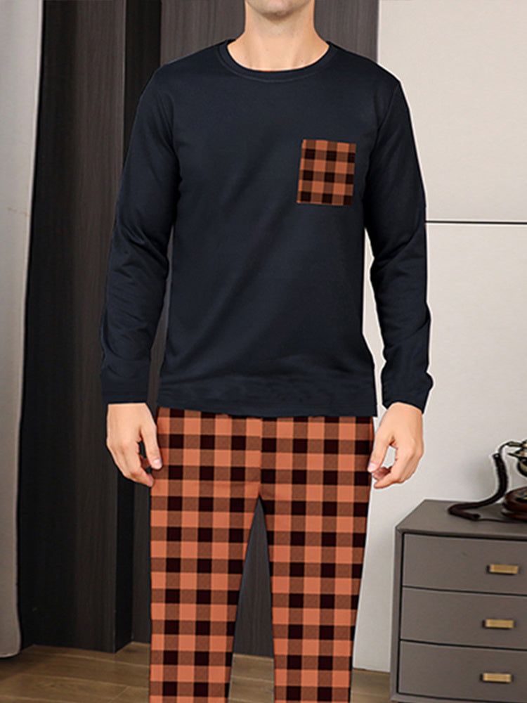 Ice Silk Men's Pajama Set