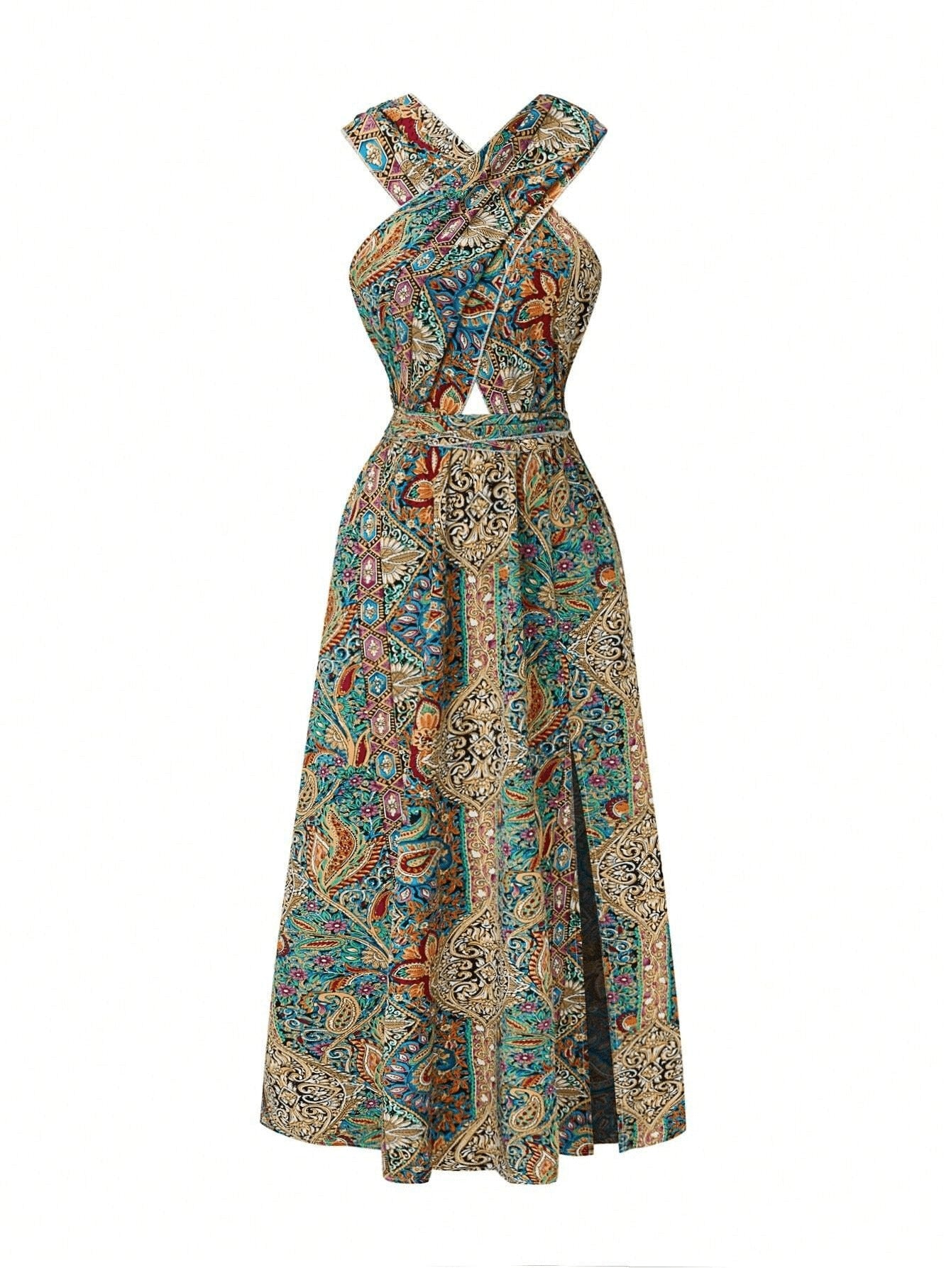 Women Print Maxi Dress