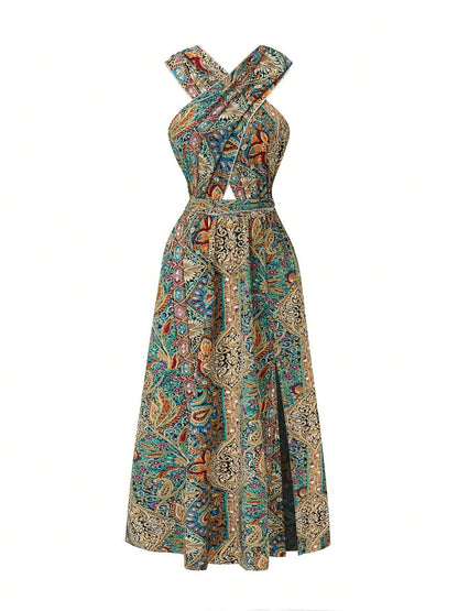 Women Print Maxi Dress