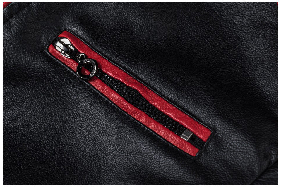 Motorcycle Stitching Leather Jacket