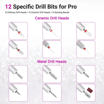 Portable Electric Nail Drill & Milling