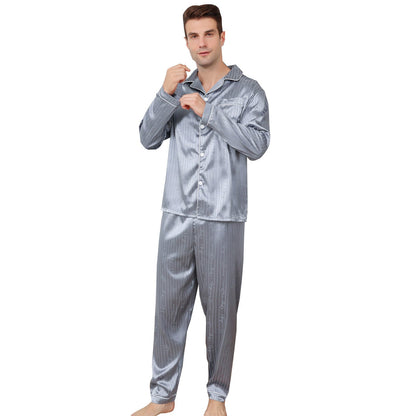 Ice Silk Men's Pajama Set