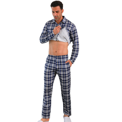 Ice Silk Men's Pajama Set