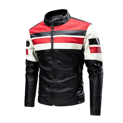 Motorcycle Stitching Leather Jacket