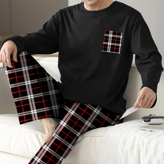 Ice Silk Men's Pajama Set