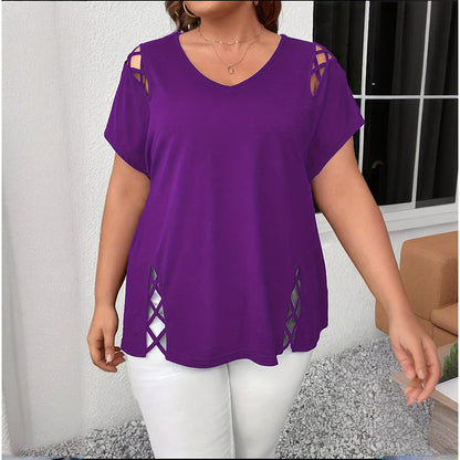 Women's Criss Cross V Neck Top