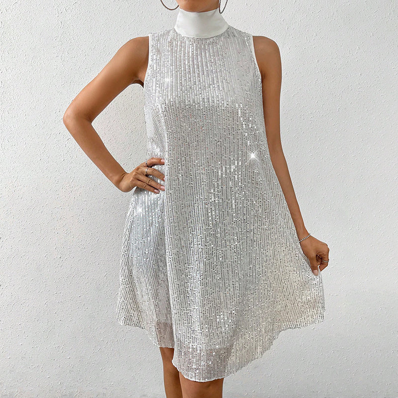 Women's Glittery Evening Party Dress