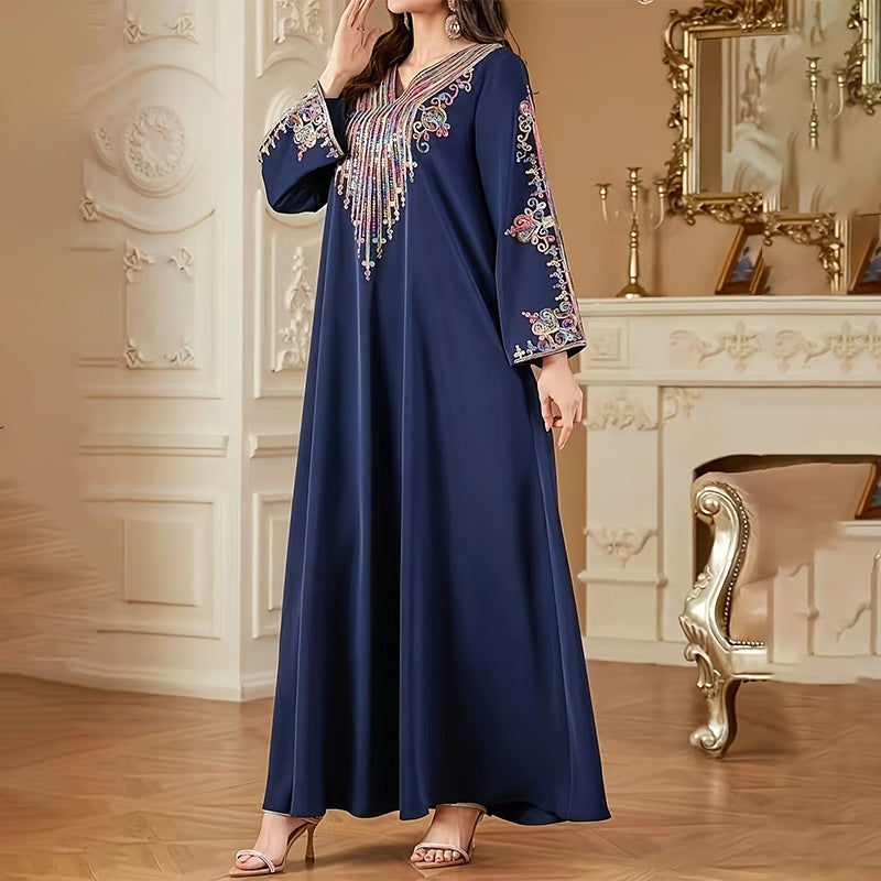 Boho Vintage Long Sleeve Maxi