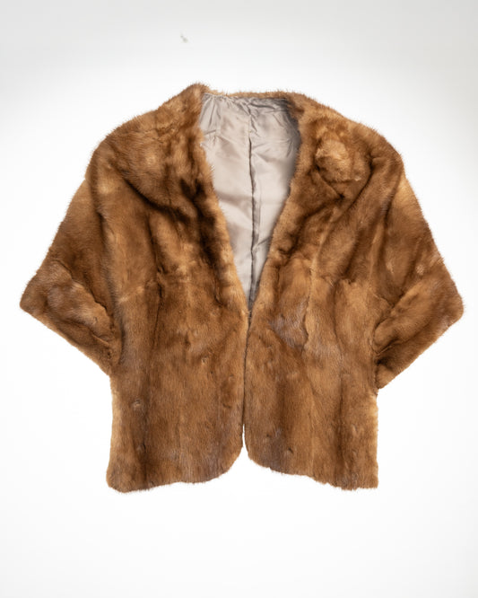 Vintage Mink Fur Stole – Real Skin | Elegant Classic Wrap